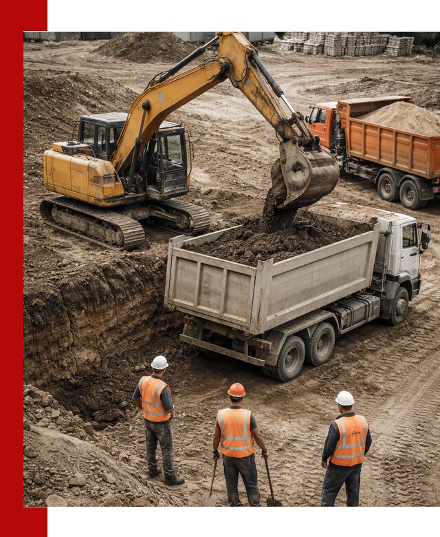 Разработка грунта для строительства и благоустройства в Тутаеве