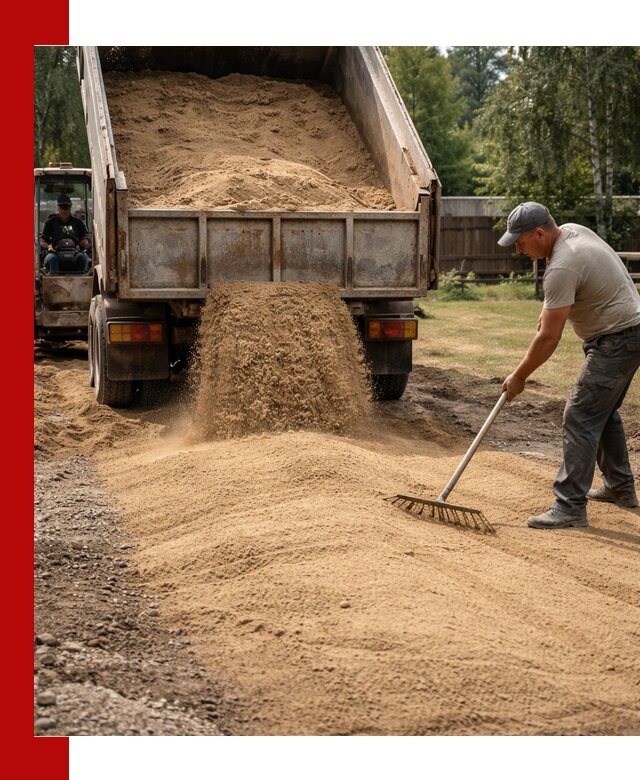 Отсыпка участка песком в Тутаеве быстро и качественно