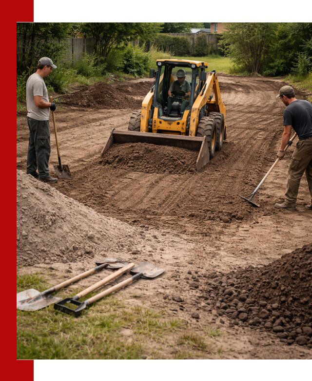 Планировка участка грунтом с вывозом и доставкой в Тутаеве
