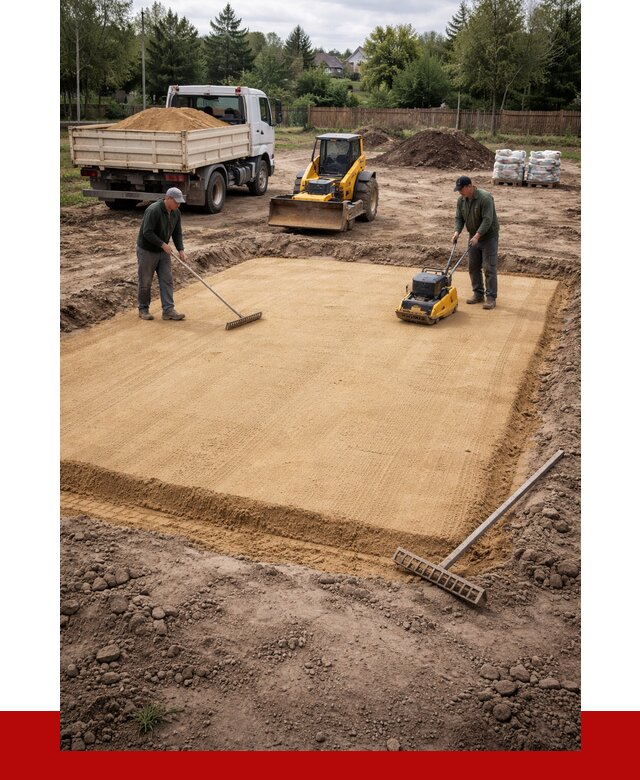 Устройство песчаной подушки в Тутаеве от 4718 р. ПРОНЕРУДТтв