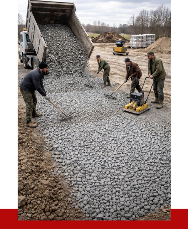 Устройство щебеночной подушки в Тутаеве от 4718 р. ПРОНЕРУДТтв