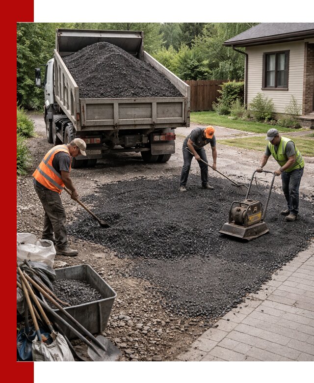Асфальтовая крошка для двора с доставкой в Тутаеве